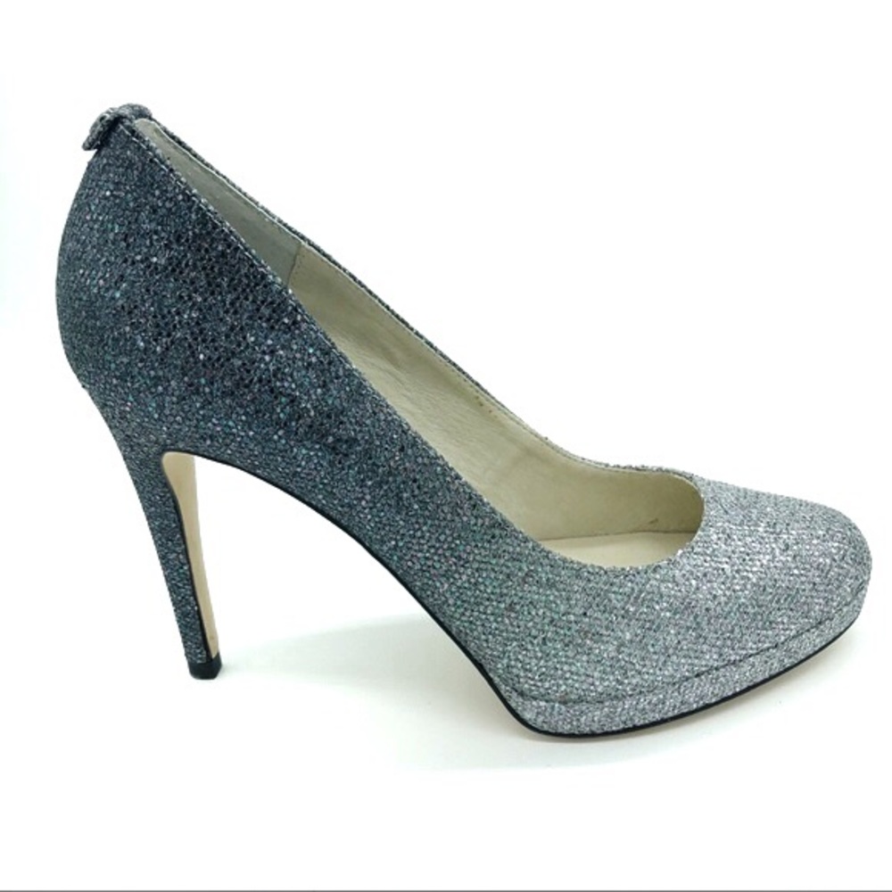 Michael Kors Silver Sparkle Pumps NWOB
